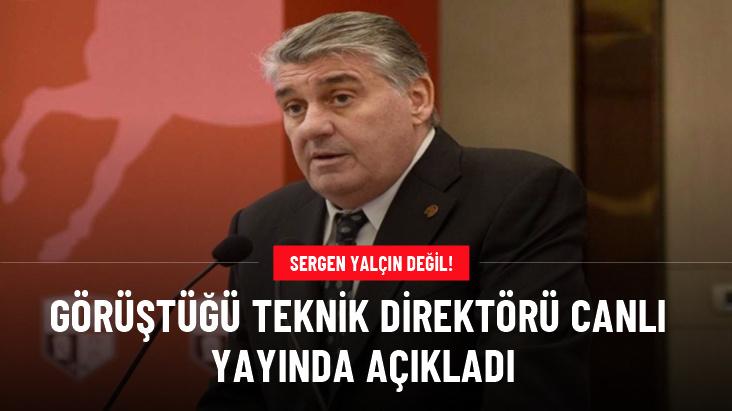 Sergen Yalçın değil: Serdal Adalı, görüştüğü teknik direktörü canlı yayında açıkladı