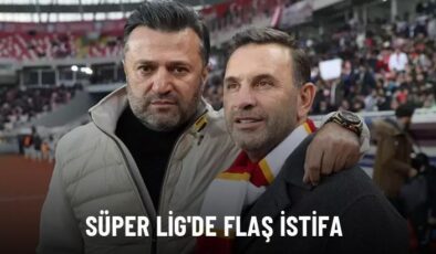 Süper Lig’de flaş istifa