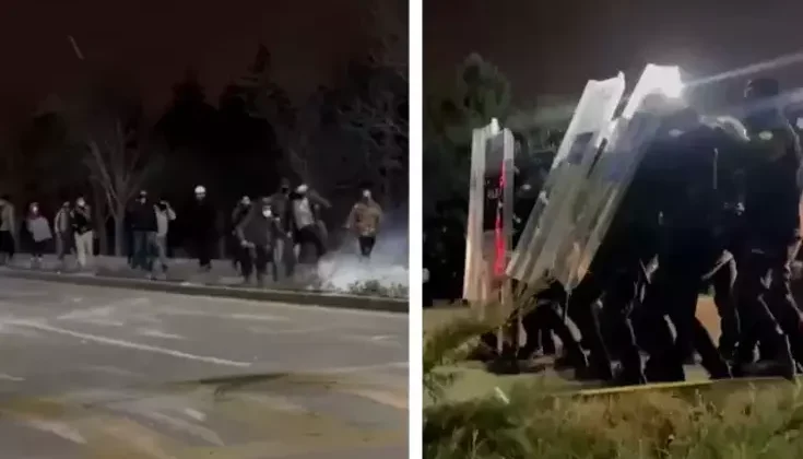 Gözaltıları protesto etmek için ODTÜ’de buluşan öğrencilere polis müdahalesi