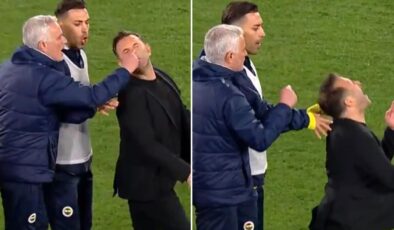 Maç sonuna damga vuran anlar! Mourinho Okan Buruk’un burnunu sıktı